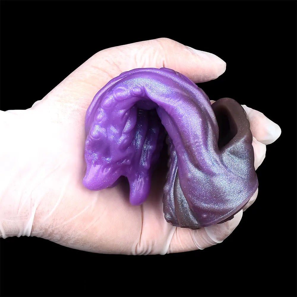 5.19in Dragon Tentacle Spiked Beast Creature Fantasy Hollow Dildo Sleeve