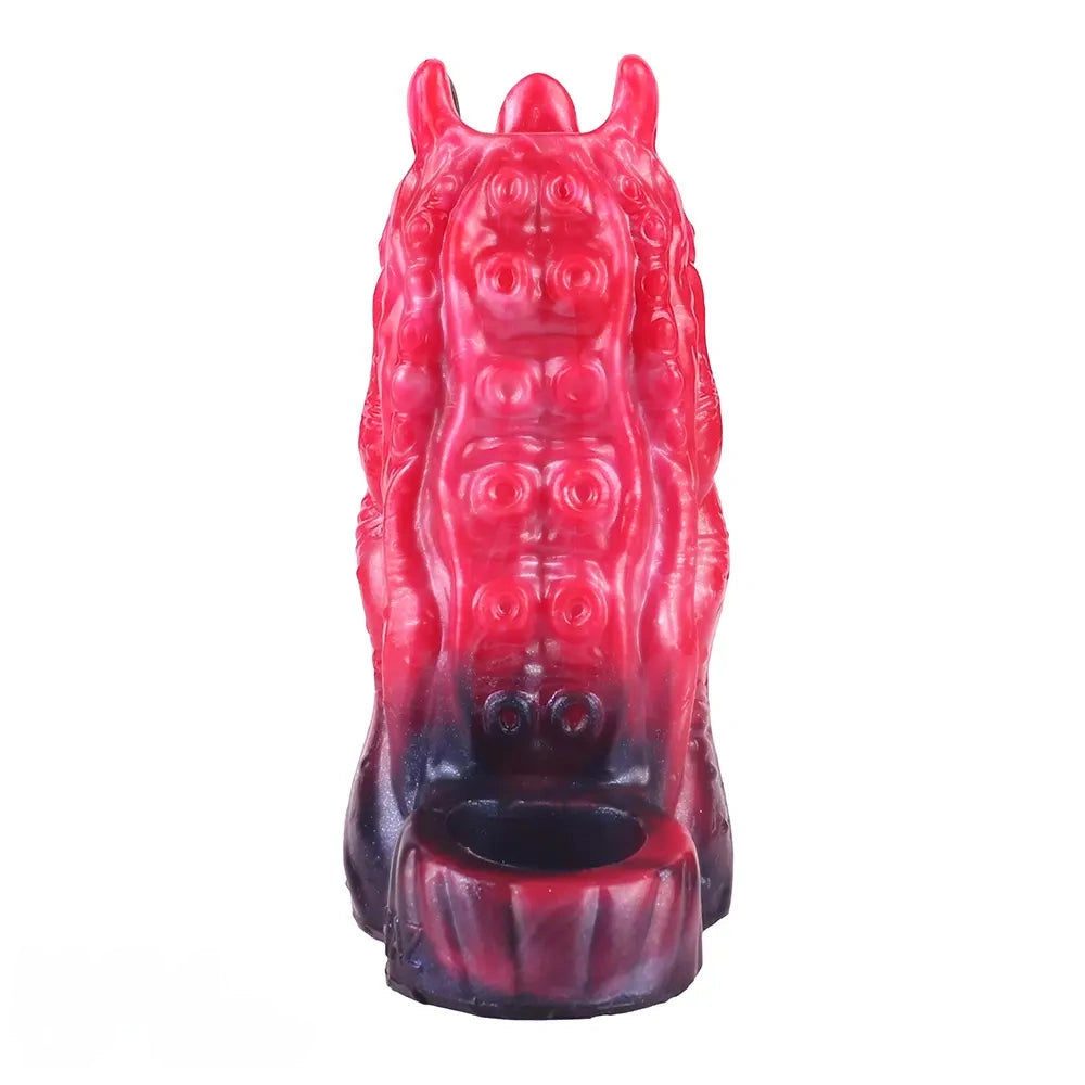 5.19in Octopus Soft Hollow Dildo Built-in keel Vibration Remote Cock Sleeve