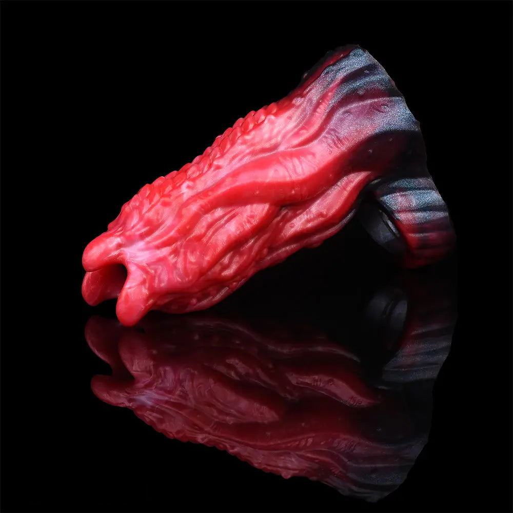 5.19in Octopus Soft Hollow Dildo Built-in keel Vibration Remote Cock Sleeve