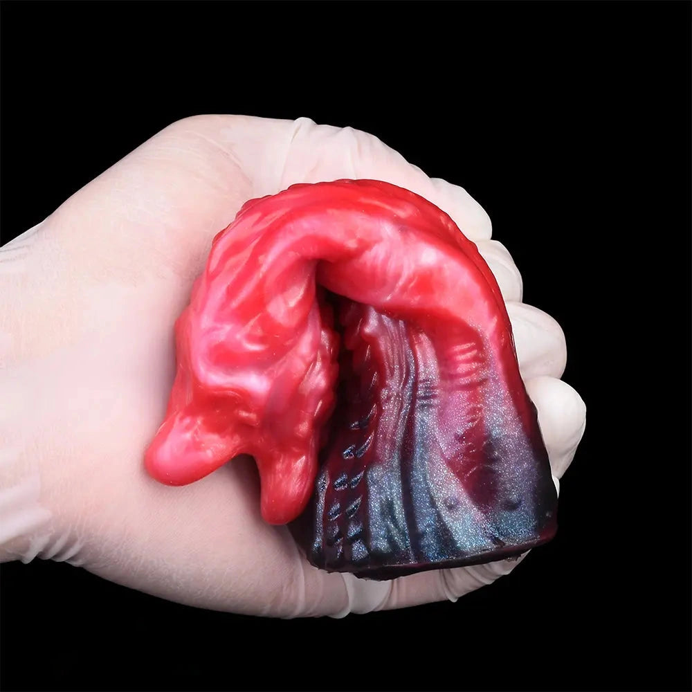 5.19in Octopus Soft Hollow Dildo Built-in keel Vibration Remote Cock Sleeve