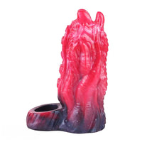 5.19in Octopus Soft Hollow Dildo Built-in keel Vibration Remote Cock Sleeve