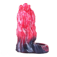 5.19in Octopus Soft Hollow Dildo Built-in keel Vibration Remote Cock Sleeve