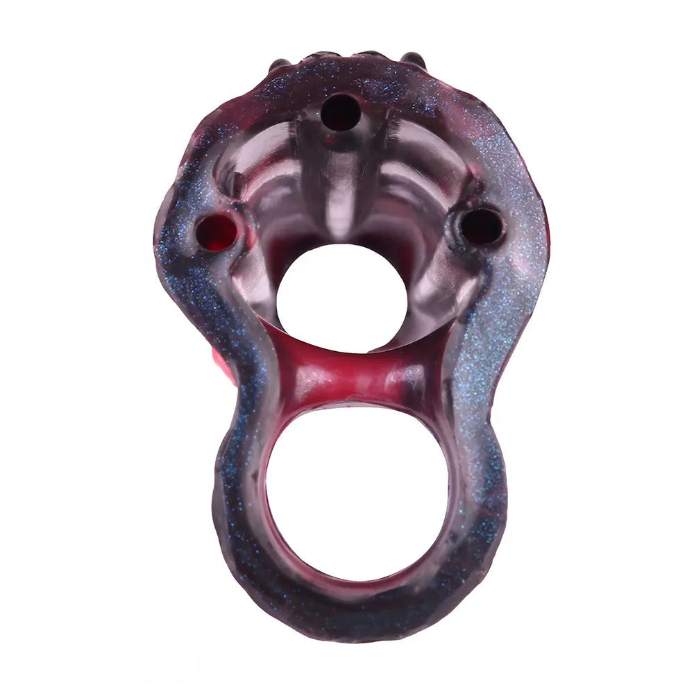 5.19in Octopus Soft Hollow Dildo Built-in keel Vibration Remote Cock Sleeve