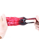 5.19in Octopus Soft Hollow Dildo Built-in keel Vibration Remote Cock Sleeve