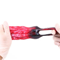 5.19in Octopus Soft Hollow Dildo Built-in keel Vibration Remote Cock Sleeve