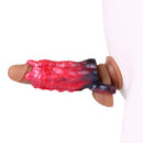 5.19in Octopus Soft Hollow Dildo Built-in keel Vibration Remote Cock Sleeve