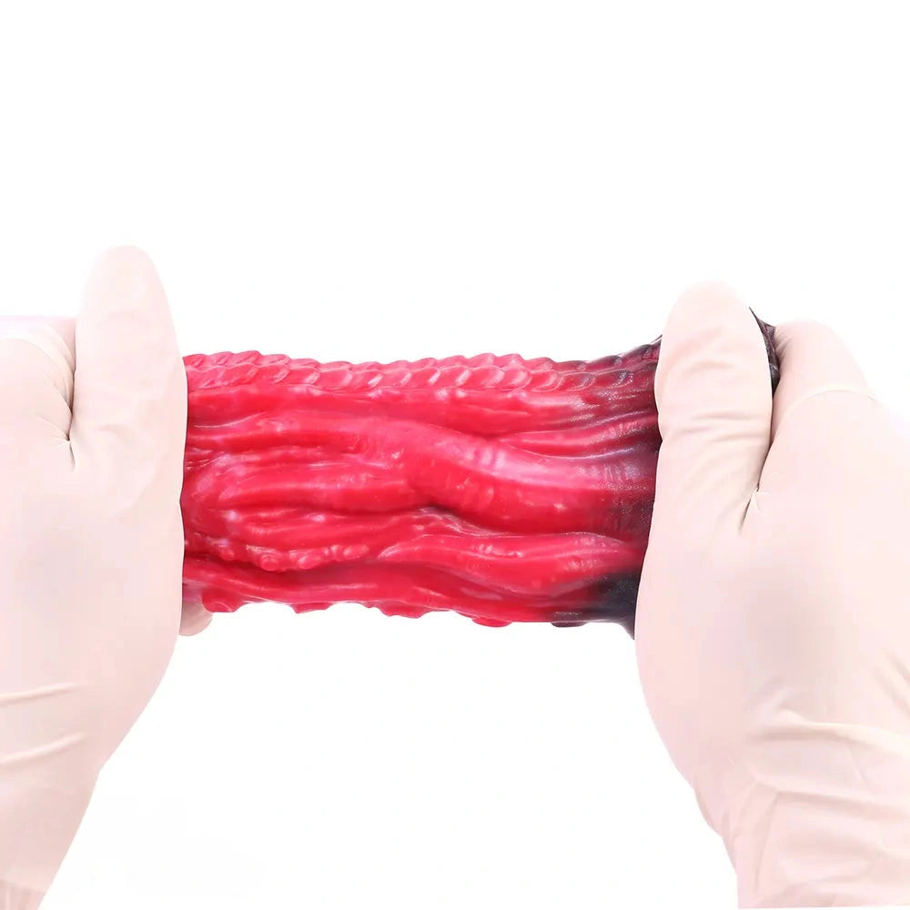 5.19in Octopus Soft Hollow Dildo Built-in keel Vibration Remote Cock Sleeve