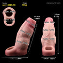 5.19in Strap on Penis Extender Cock Sleeve Dildo Realistic Simulation Sex Toy