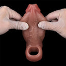 5.19in Strap on Penis Extender Cock Sleeve Dildo Realistic Simulation Sex Toy