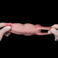 5.19in Strap on Penis Extender Cock Sleeve Dildo Realistic Simulation Sex Toy