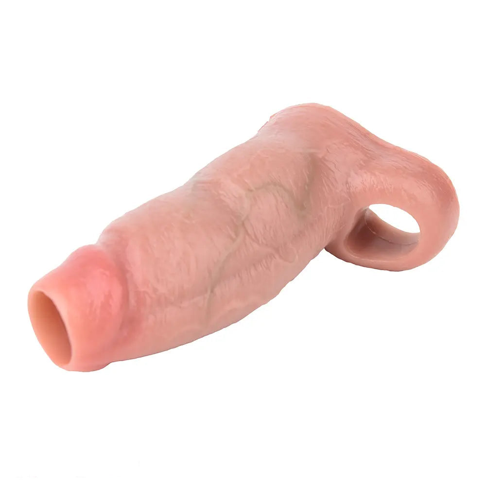 5.19in Strap on Penis Extender Cock Sleeve Dildo Realistic Simulation Sex Toy