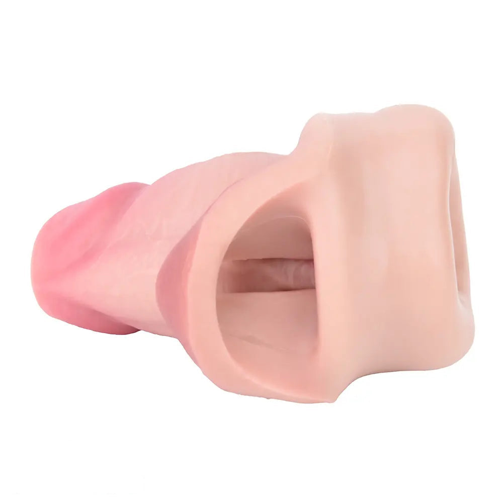 5.19in Strap on Penis Extender Cock Sleeve Dildo Realistic Simulation Sex Toy