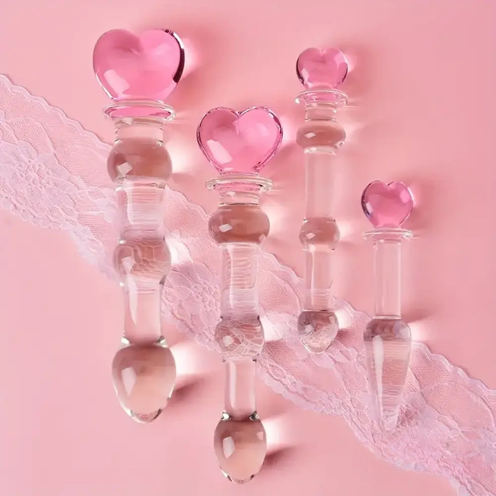 5.1in 6.5in 7.7in 7.9in Glass Crystal Dildo For Female Sex Pleasure
