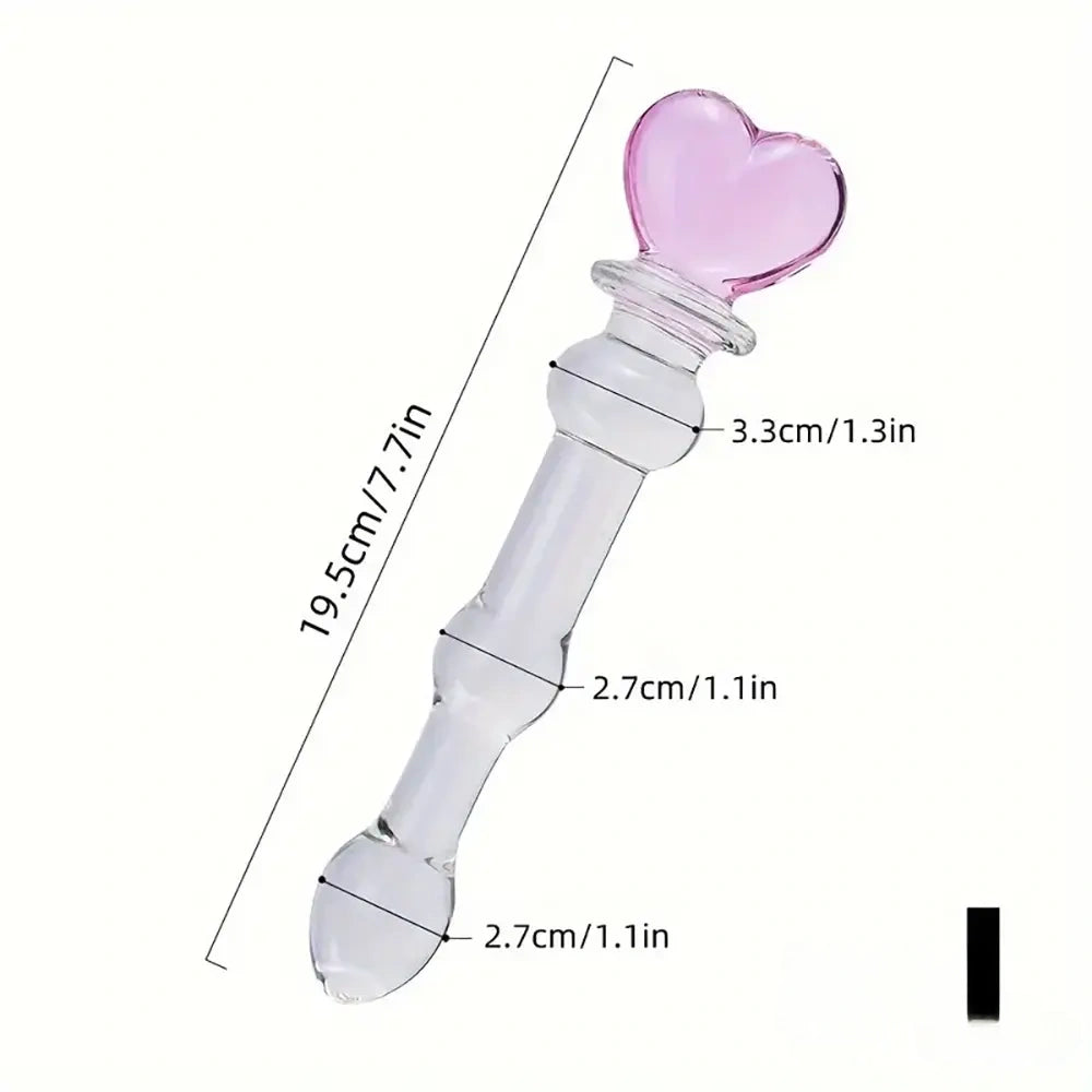 5.1in 6.5in 7.7in 7.9in Glass Crystal Dildo For Female Sex Pleasure