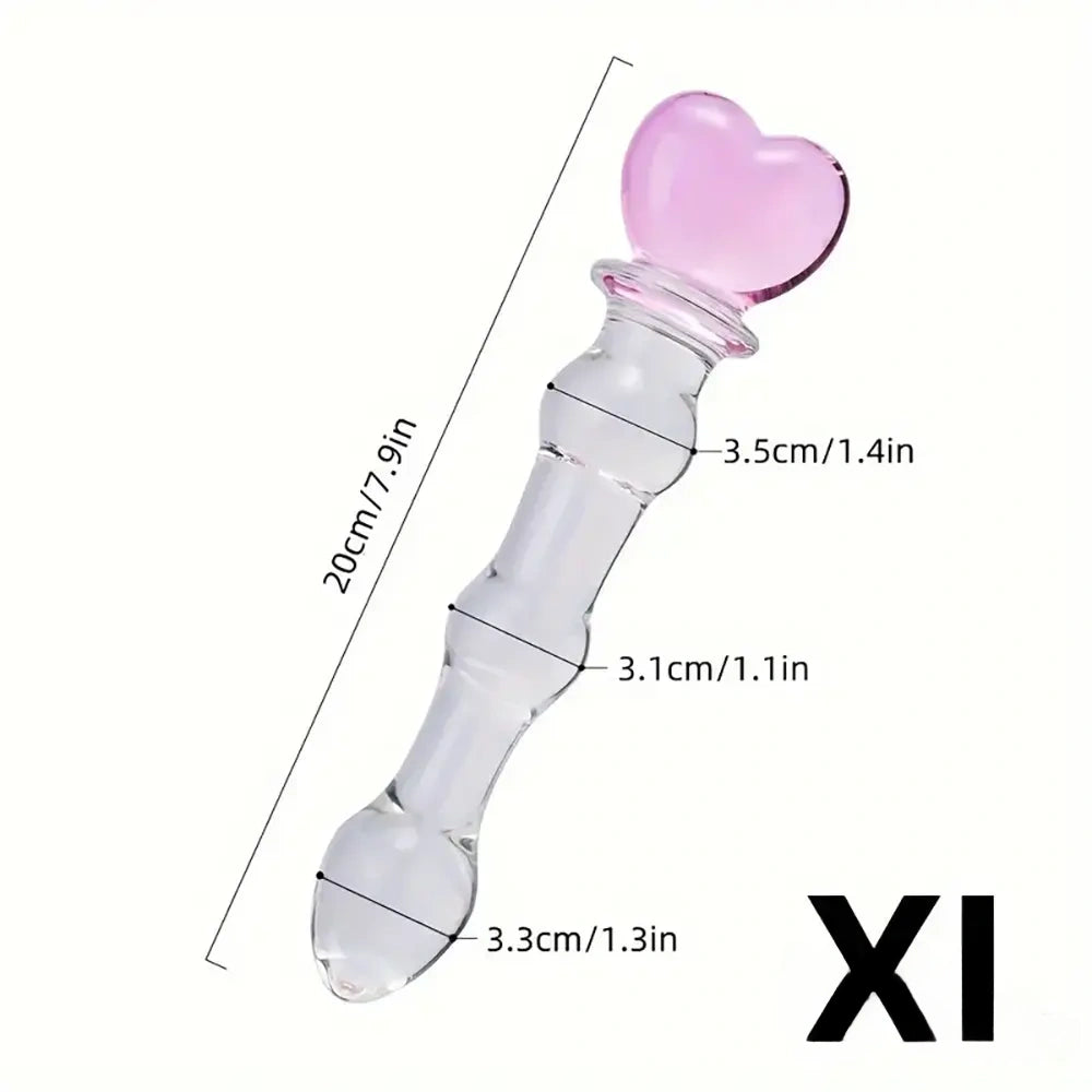 5.1in 6.5in 7.7in 7.9in Glass Crystal Dildo For Female Sex Pleasure