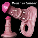 5.1in 6.9in Penis Sleeve Extender Silicone Soft Male Dildo With Cock Ring