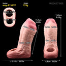 5.23in Strap on Penis Extender Cock Sleeve Dildo For Vagina Anal Stimulating