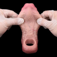 5.23in Strap on Penis Extender Cock Sleeve Dildo For Vagina Anal Stimulating