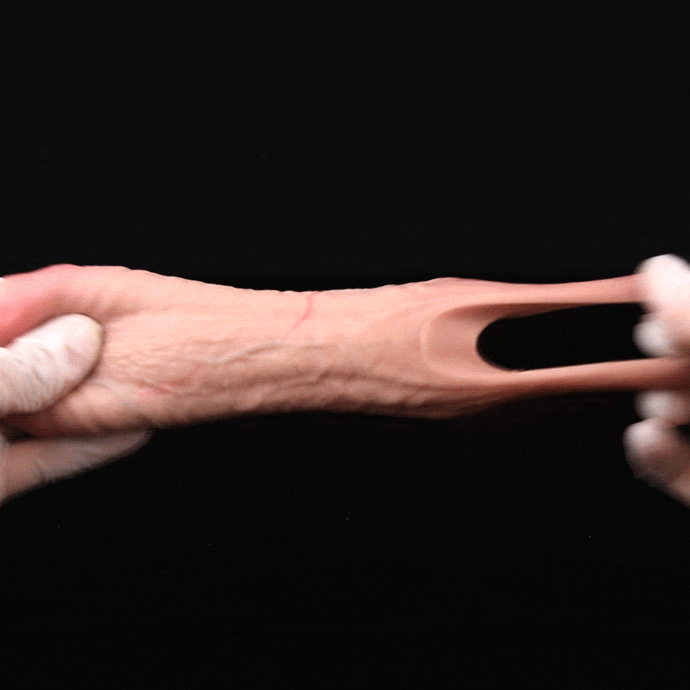 5.23in Strap on Penis Extender Cock Sleeve Dildo For Vagina Anal Stimulating