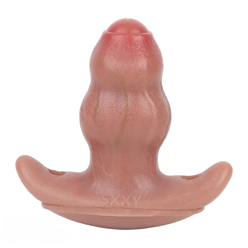 5.24in Male Penis 10 Frequency Vibration Role Play Dildo Tail Butt Plug