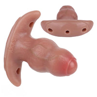 5.24in Male Penis 10 Frequency Vibration Role Play Dildo Tail Butt Plug