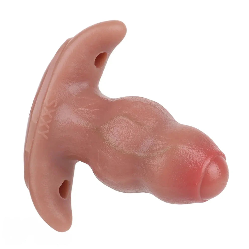 5.24in Male Penis 10 Frequency Vibration Role Play Dildo Tail Butt Plug