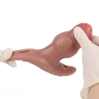 5.24in Male Penis 10 Frequency Vibration Role Play Dildo Tail Butt Plug