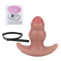 5.24in Male Penis 10 Frequency Vibration Role Play Dildo Tail Butt Plug