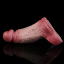 5.24in Real Feeling Blue Veins Hollow Dildo Cock Sleeve With Cock Ring