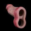 5.24in Real Feeling Blue Veins Hollow Dildo Cock Sleeve With Cock Ring
