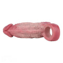 5.24in Real Feeling Blue Veins Hollow Dildo Cock Sleeve With Cock Ring
