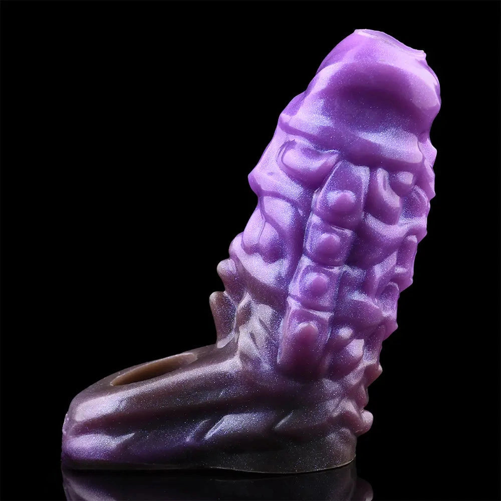 5.27in Dragon Beast Creature Fantasy Hollow Silicone Soft Cock Dildo Sleeve