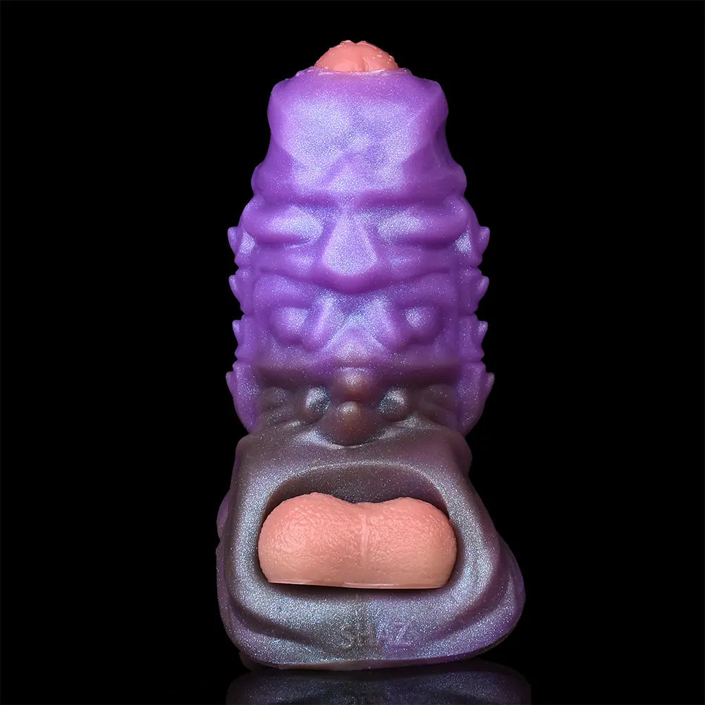 5.27in Dragon Beast Creature Fantasy Hollow Silicone Soft Cock Dildo Sleeve