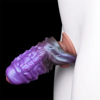 5.27in Dragon Beast Creature Fantasy Hollow Silicone Soft Cock Dildo Sleeve