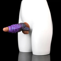 5.27in Dragon Beast Creature Fantasy Hollow Silicone Soft Cock Dildo Sleeve