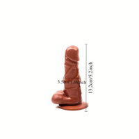 5.2in 6.3in 7.09in Realistic PVC Dildo Manual Masturbation Sex Toy