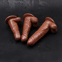 5.2in 6.3in 7.09in Realistic PVC Dildo Manual Masturbation Sex Toy