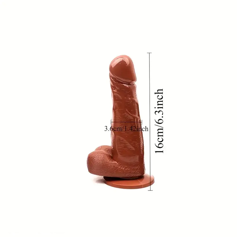 5.2in 6.3in 7.09in Realistic PVC Dildo Manual Masturbation Sex Toy