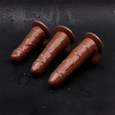 5.2in 6.3in 7.09in Realistic PVC Dildo Manual Masturbation Sex Toy