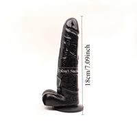 5.2in 6.3in 7.09in Realistic PVC Dildo Manual Masturbation Sex Toy