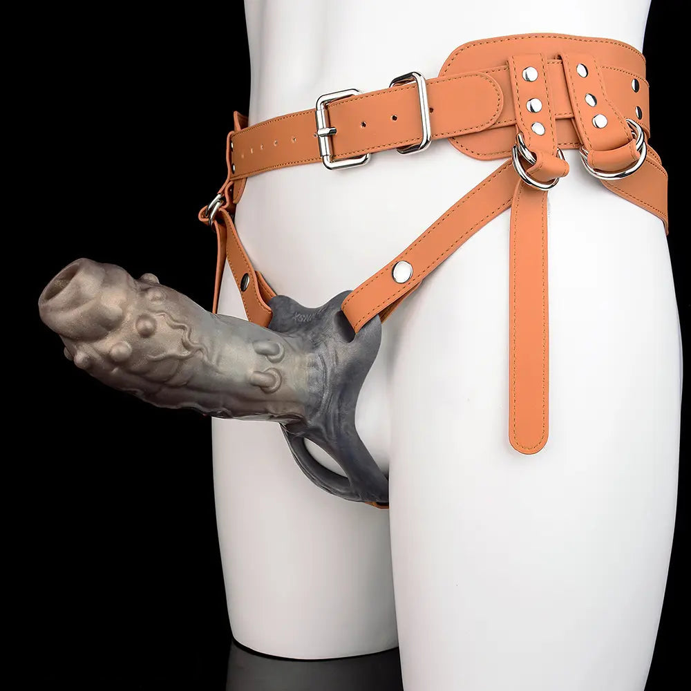 5.2in 6.69in Tentacle Strap on Hollow Dildo Sleeve Reusable Penis Sleeve