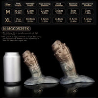 5.2in 6.69in Tentacle Strap on Hollow Dildo Sleeve Reusable Penis Sleeve