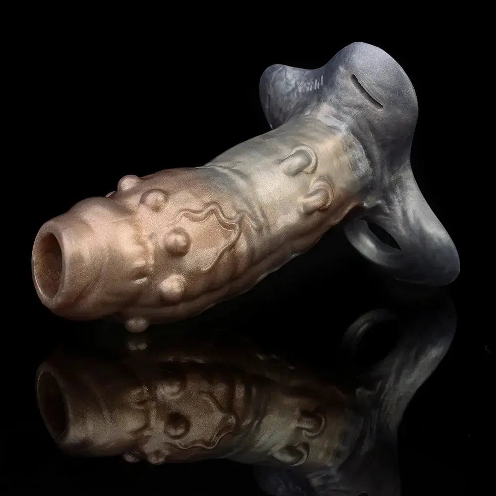 5.2in 6.69in Tentacle Strap on Hollow Dildo Sleeve Reusable Penis Sleeve
