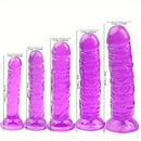 5.31in 5.51in 6.3in 7.09in 7.87in Crystal Dildo For Women Anal Stimulation