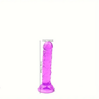 5.31in 5.51in 6.3in 7.09in 7.87in Crystal Dildo For Women Anal Stimulation