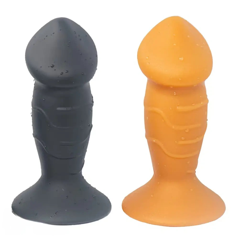 5.31in 5.91in 6.69in 7.48in Dildo Butt Plug Trainer Liquid Silicone Anal Plug