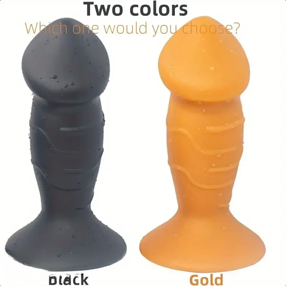 5.31in 5.91in 6.69in 7.48in Dildo Butt Plug Trainer Liquid Silicone Anal Plug