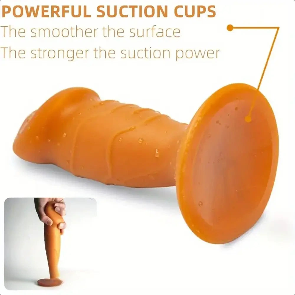 5.31in 5.91in 6.69in 7.48in Dildo Butt Plug Trainer Liquid Silicone Anal Plug