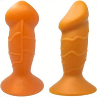 5.31in 5.91in 6.69in 7.48in Dildo Butt Plug Trainer Liquid Silicone Anal Plug