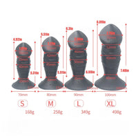 5.31in 5.91in 6.69in 7.48in Dildo Butt Plug Trainer Liquid Silicone Anal Plug